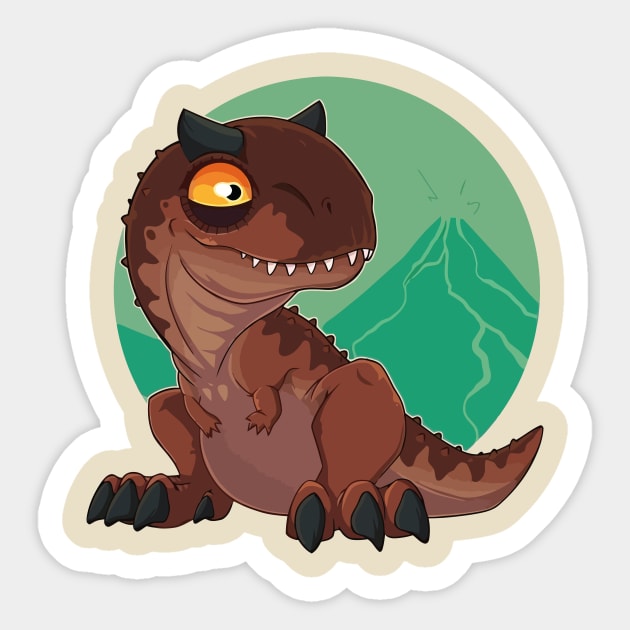 Adventurous Dino: A Stroll Through Prehistory Sticker by WorldDinosaurs